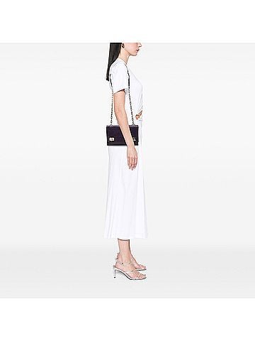 Prada Saffiano Cuir Twist Lock Chain Flap (view 2)