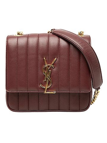 Saint Laurent Medium Lambskin Monogram Vicky Chain Bag (view 1)
