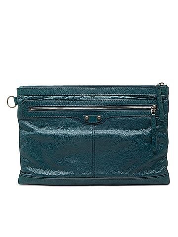 Balenciaga Lambskin Motocross Classic Clip Clutch L (view 1)