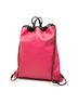 Gucci 100% Leather Pink Leather Logo Drawstring Backpack One size - photo 3