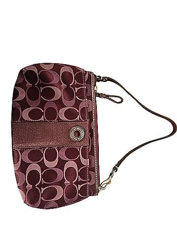 Coach corner zip wristlet Leather Clutch (view 1)