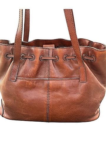 Patricia Nash 10 th Anniversary Leather Tassel Drawstring Tote Tote (view 2)