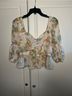 For Love & Lemons Floral Multi Color Blouse Size M - photo 6
