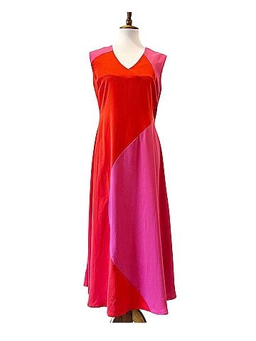 Karen Millen Colorblock Midi Casual Dress (view 1)