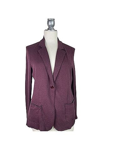 Majestic Filatures Deluxe Cashmere Blend Teeshirt Blazer (view 1)