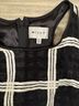 Milly Checkered-gingham Black White Cocktail Dress Size 4 - photo 3