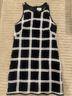 Milly Checkered-gingham Black White Cocktail Dress Size 4 - photo 5