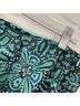 East5th 100% Polyester Floral Multi Color Blue Green Casual Skirt Size 18 - photo 4