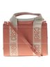 Cavalli Class 100% Vegan Leather Solid Stripes Graphic Color Block Orange Tan Tote One size - photo 1