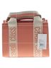 Cavalli Class 100% Vegan Leather Solid Stripes Graphic Color Block Orange Tan Tote One size - photo 2