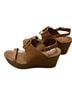 Tory Burch 100% Leather Tan Gold Wedges Size 9 1/2 - photo 2