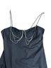 Shein Black Silver Cocktail Dress Size 6 - photo 2