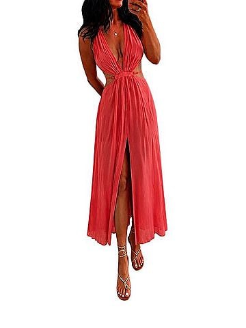 ViX by Paula Hermanny Nayara Detail Long Dress Casual Dress (view 1)