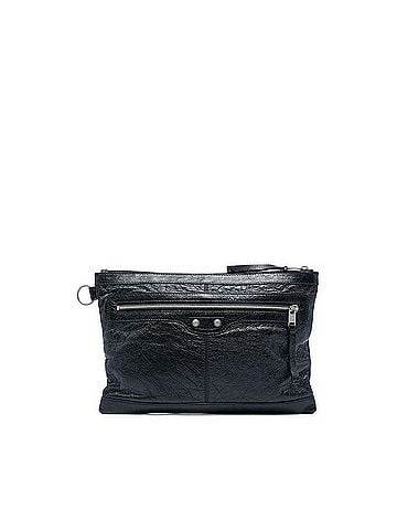 Balenciaga Lambskin Motocross Classic Clip Clutch M (view 1)
