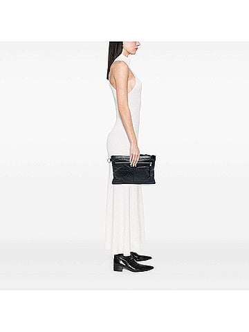 Balenciaga Lambskin Motocross Classic Clip Clutch M (view 2)