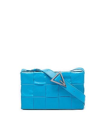 Bottega Veneta Paper Calfskin Intrecciato Cassette Crossbody (view 1)