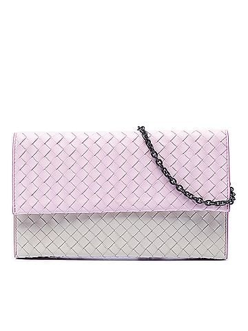 Bottega Veneta Bicolor Nappa Intrecciato Wallet On Chain (view 1)