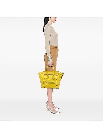 Céline Mini Grained Calfskin Luggage Tote (view 2)