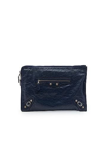 Balenciaga Lambskin Motocross Giant 12 Zip Around Flat Clutch (view 1)