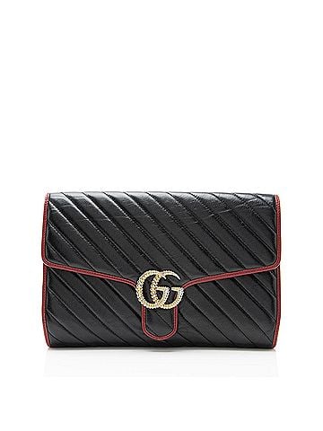 Gucci Gucci Matelasse Leather Torchon GG Marmont Clutch (view 1)