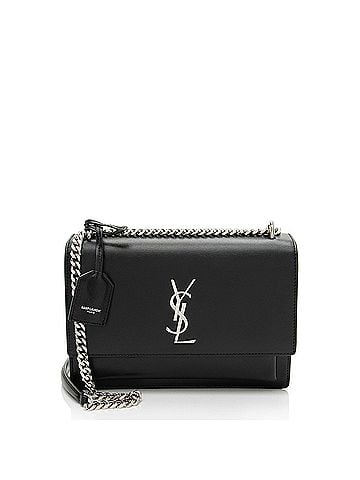 Saint Laurent Saint Laurent Grained Calfskin Monogram Sunset Medium Shoulder Bag (view 1)