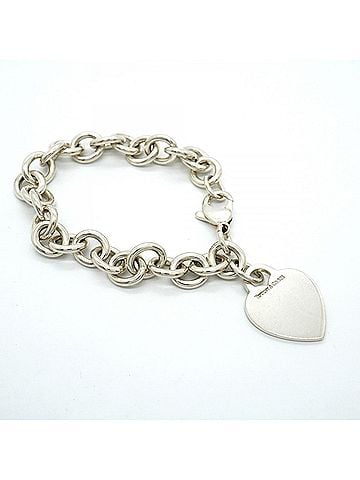 Tiffany & Co. Tiffany &amp; Co. Heart Tag Bracelet, Sterling Silver 925, Women's (view 2)