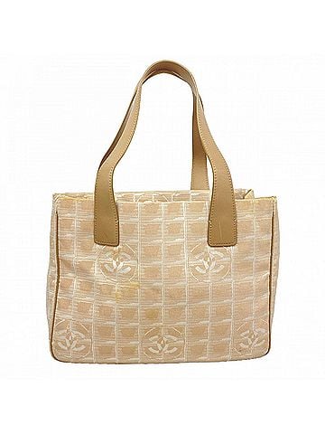 Chanel Chanel New Travel Nylon Tote Bag, Beige, Women's (view 1)