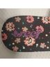 Reef Floral Purple Black Flip Flops Size 7 - photo 4