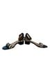 Talbots Animal Print Black White Sandals Size 7 1/2 - photo 3