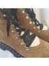 Steve Madden 100% Leather Brown Black Boots Size 8 1/2 - photo 3