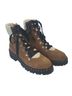 Steve Madden 100% Leather Brown Black Boots Size 8 1/2 - photo 1