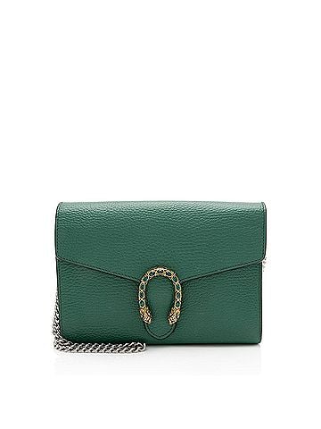 Gucci Gucci Leather Crystal Dionysus Chain Wallet (view 1)