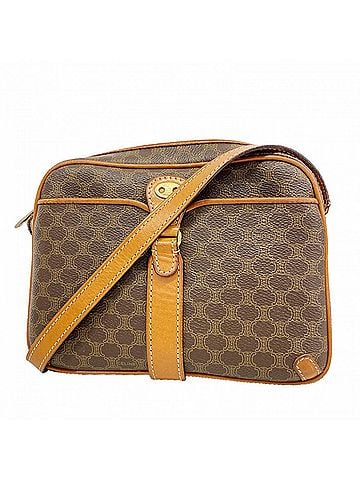 Céline Celine Macadam Shoulder Bag, Brown, Women's, P3105286 (view 1)