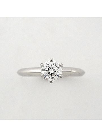 Tiffany & Co. Tiffany &amp; Co. Solitaire Ring, 1PD (One Diamond), Pt950 Platinum, 0.37ct Diamond, Women's, OP009948 (view 2)