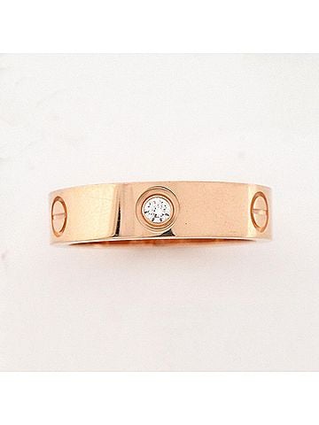 Cartier Cartier Love Ring 3PD 18KPG Pink Gold Diamond #63 Men's OP011242 (view 2)