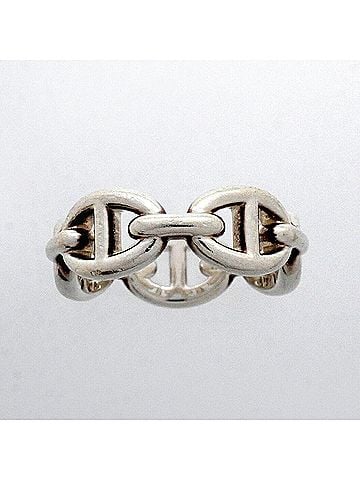 Hermès Hermes Enchainée Chaine d'Ancre Ring, Sterling Silver 925, Women's (view 2)