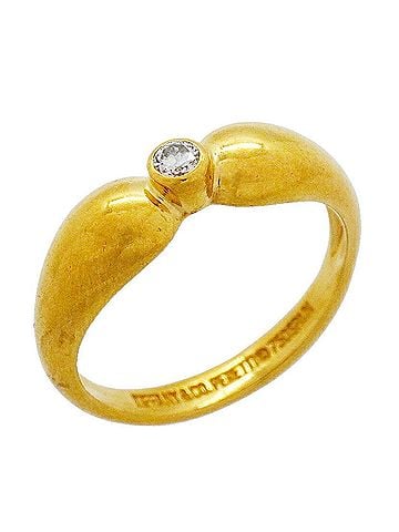 Tiffany & Co. Tiffany &amp; Co. Double Teardrop Ring, 1PD (1 diamond), 18K Yellow Gold, Women's (view 1)