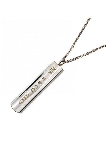Tiffany & Co. Tiffany &amp; Co. Narrow Bar Necklace, Sterling Silver 925, Women's (view 1)