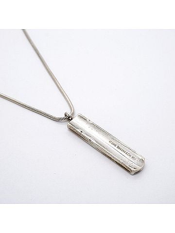 Tiffany & Co. Tiffany &amp; Co. Narrow Bar Necklace, Sterling Silver 925, Women's (view 2)
