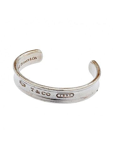 Tiffany & Co. Tiffany &amp; Co. Narrow Cuff Bangle, Sterling Silver 925, Women's (view 1)