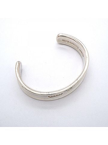 Tiffany & Co. Tiffany &amp; Co. Narrow Cuff Bangle, Sterling Silver 925, Women's (view 2)