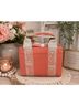 Cavalli Class 100% Vegan Leather Solid Stripes Graphic Color Block Orange Tan Tote One size - photo 3