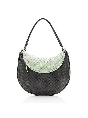 Bottega Veneta Bottega Veneta Intrecciato Leather Bicolor Gemelli Large Shoulder Bag (view 1)