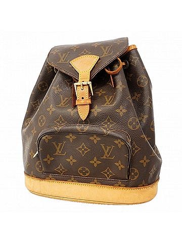 Louis Vuitton Louis Vuitton Monogram Montsouris MM Backpack, M51136, Brown, Women's, P3184656 (view 1)