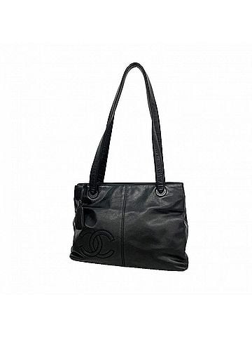 Chanel Chanel Shoulder Bag, Lambskin, Black, Women's, P3180961 (view 1)
