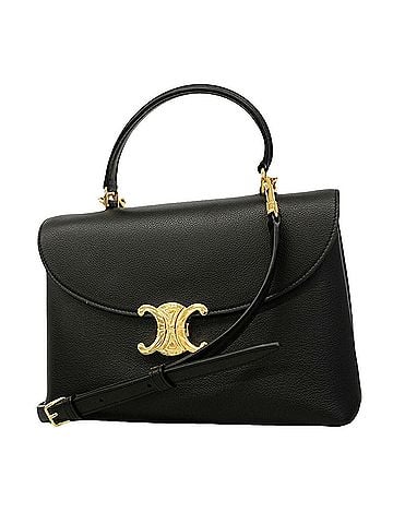 Céline Celine Triomphe Nino handbag, leather, black, 2-way bag for women, P3177895 (view 1)