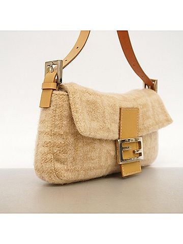 Fendi Fendi Zucca Mamma Bucket Felt Handbag, Beige, Women's, P3235157 (view 2)