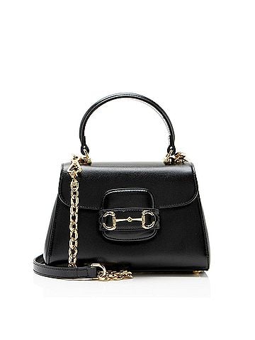 Gucci Gucci Leather Horsebit 1955 Mini Chain Top Handle (view 1)
