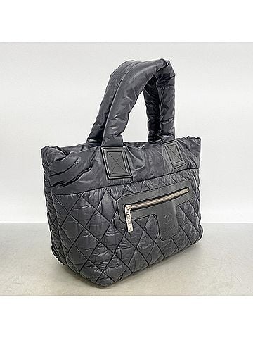 Chanel Chanel Coco Cocoon Nylon Handbag, Black, Women's, P3205533 (view 2)
