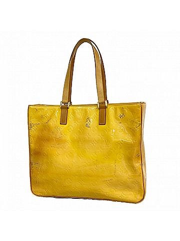 Louis Vuitton Louis Vuitton Vernis Columbus Tote Bag M91047 Lime Yellow Women's P3204057 (view 1)